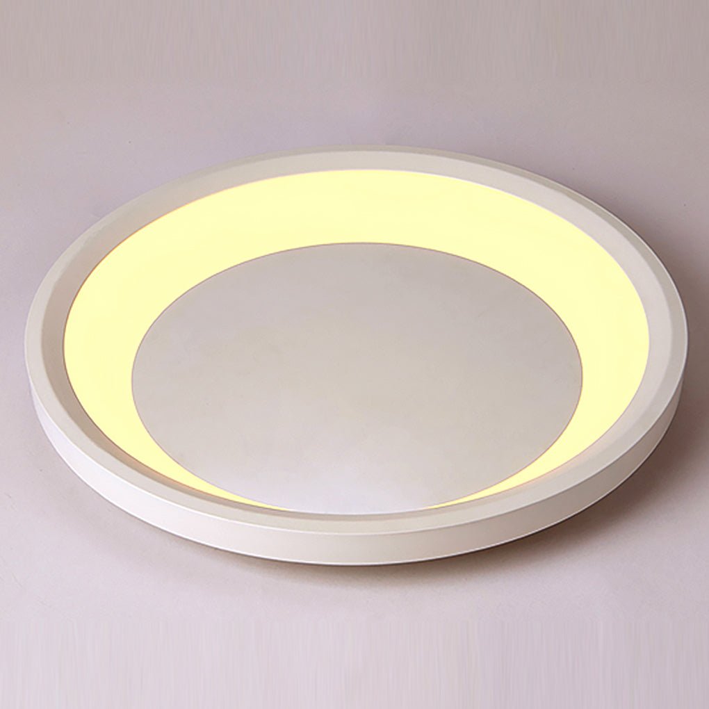 12'' 16'' Round White LED Flush Mount Ceiling Light, Modern Home Lighting