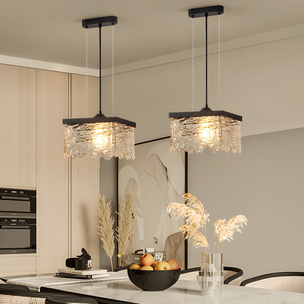 Half-Light Glass 3-Step Dimming Chandelier for Dining Room