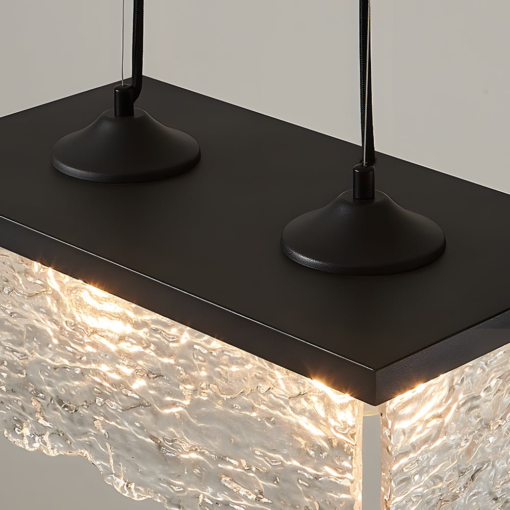 Half-Light Glass 3-Step Dimming Chandelier for Dining Room