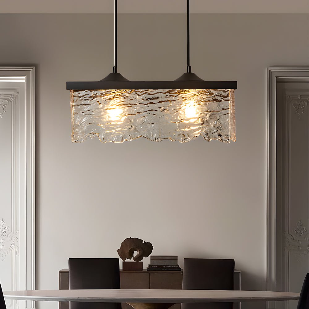 Half-Light Glass 3-Step Dimming Chandelier for Dining Room