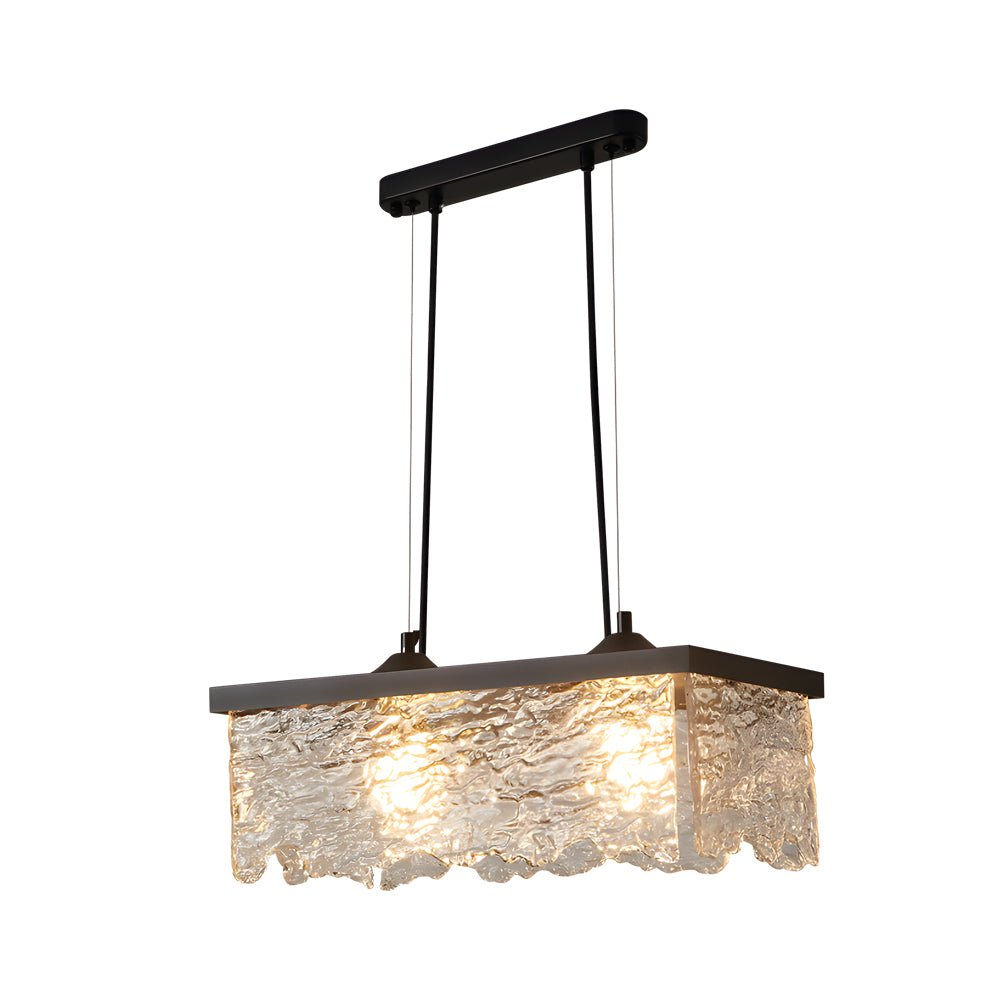Half-Light Glass 3-Step Dimming Chandelier for Dining Room