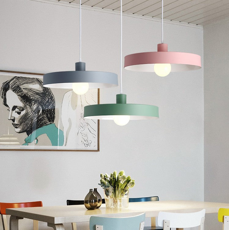 Modern Nordic Macaron 1-Light Pendant Light - Stylish Ceiling Fixture for Contemporary Decor
