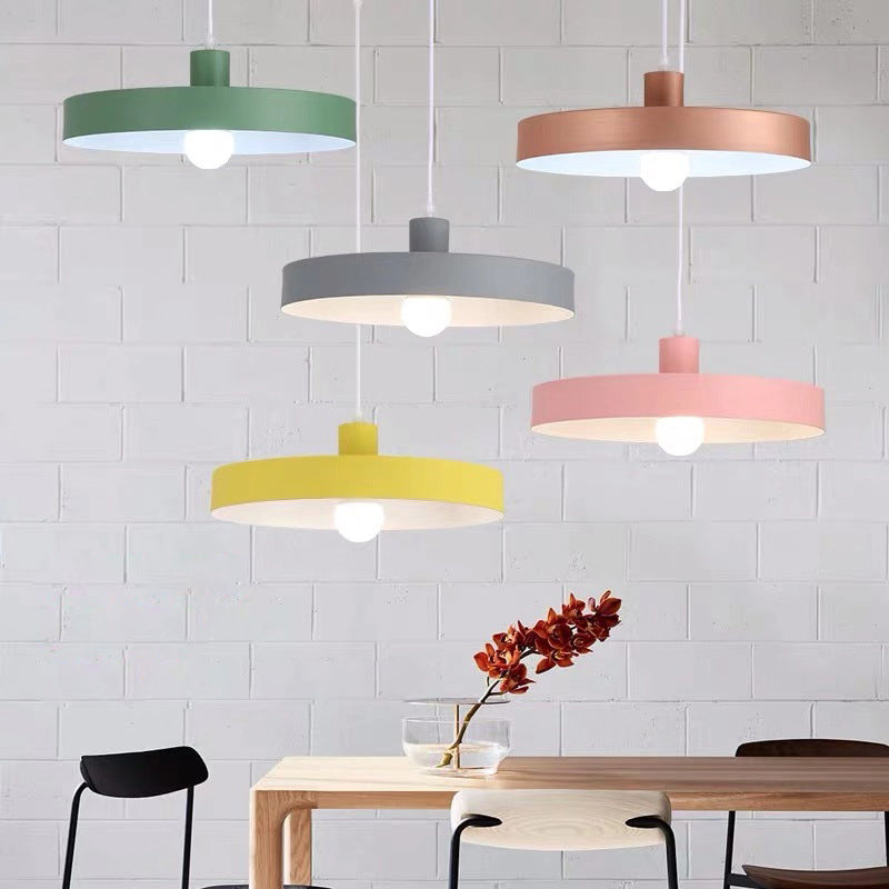 Modern Nordic Macaron 1-Light Pendant Light - Stylish Ceiling Fixture for Contemporary Decor