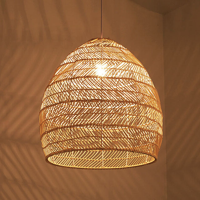 Rattan Weaving Dome Pendant Light - Boho Chic Lighting Fixture  

Elevate your space with this stunning rattan weaving dome pendant light. Perfect for adding a bohemian touch to your home decor, this light fixture seamlessly blends style and functionality