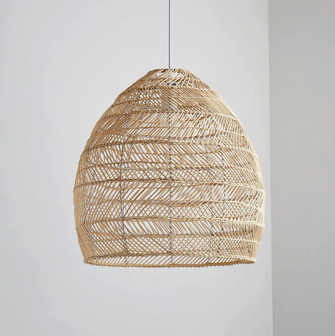 Rattan Weaving Dome Pendant Light - Boho Chic Lighting Fixture  

Elevate your space with this stunning rattan weaving dome pendant light. Perfect for adding a bohemian touch to your home decor, this light fixture seamlessly blends style and functionality