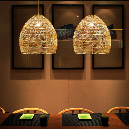 Rattan Weaving Dome Pendant Light - Boho Chic Lighting Fixture  

Elevate your space with this stunning rattan weaving dome pendant light. Perfect for adding a bohemian touch to your home decor, this light fixture seamlessly blends style and functionality