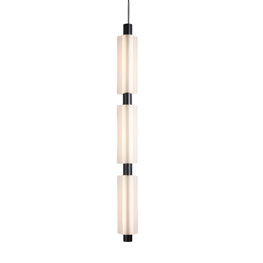 Modern Acrylic Cylinder Pendant Lights - Gold/Black Hanging Lamp