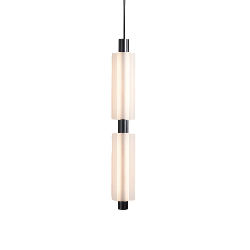 Modern Acrylic Cylinder Pendant Lights - Gold/Black Hanging Lamp