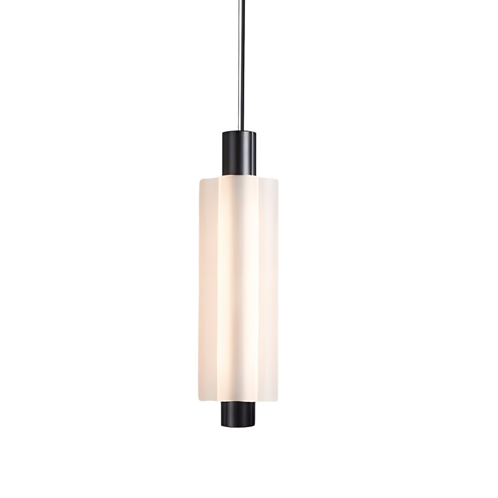 Modern Acrylic Cylinder Pendant Lights - Gold/Black Hanging Lamp