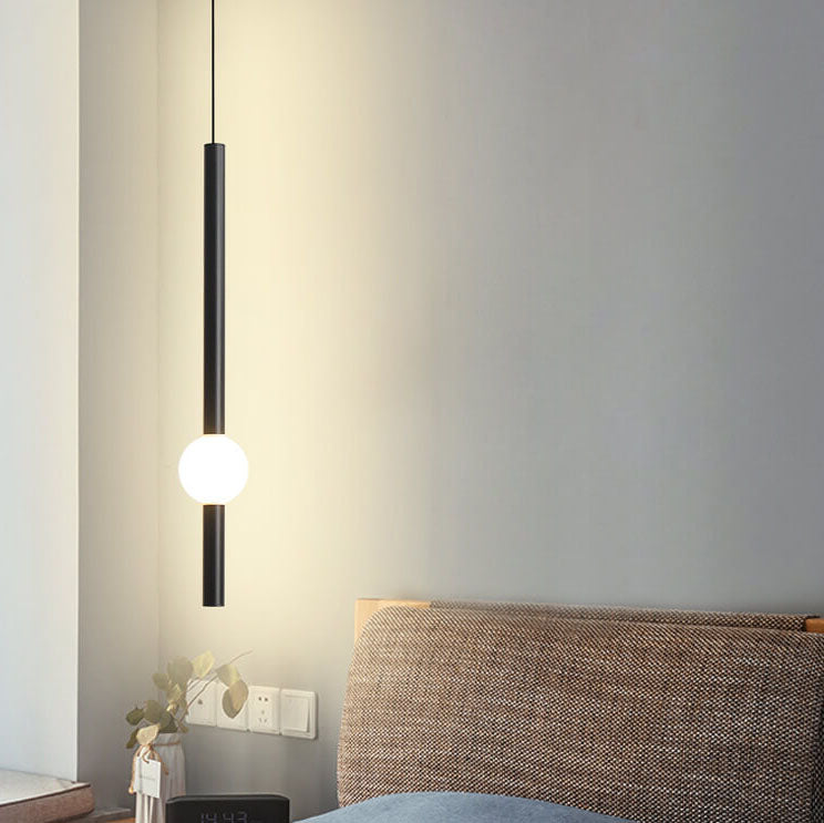 Modern Minimalist LED Pendant Light with Metal Ball Design