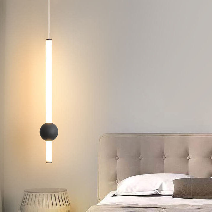 Modern Minimalist LED Pendant Light with Metal Ball Design