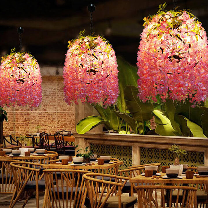 Contemporary Floral Silk Chandeliers for Living Room & Bedroom - 1/3/5-Light Globe Design

Elevate your living space with our Contemporary Floral Silk Chandeliers. Perfect for any modern home, these vibrant chandeliers feature colorful fabric flowers and