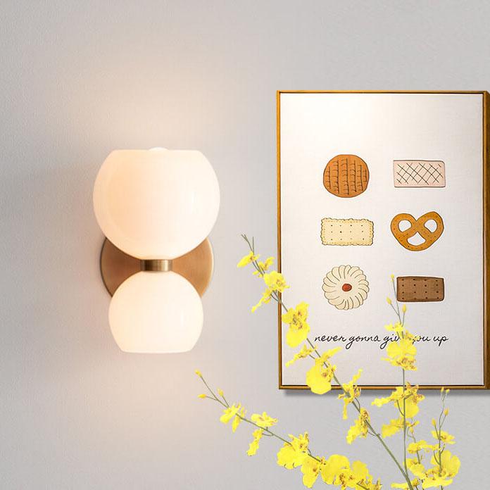 Modern 2-Light Bowl Wall Sconce - Elegant Lighting Fixture for Stylish Decor