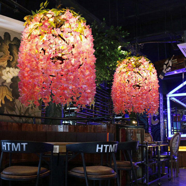 Contemporary Floral Silk Chandeliers for Living Room & Bedroom - 1/3/5-Light Globe Design

Elevate your living space with our Contemporary Floral Silk Chandeliers. Perfect for any modern home, these vibrant chandeliers feature colorful fabric flowers and
