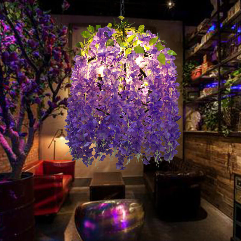 Contemporary Floral Silk Chandeliers for Living Room & Bedroom - 1/3/5-Light Globe Design

Elevate your living space with our Contemporary Floral Silk Chandeliers. Perfect for any modern home, these vibrant chandeliers feature colorful fabric flowers and
