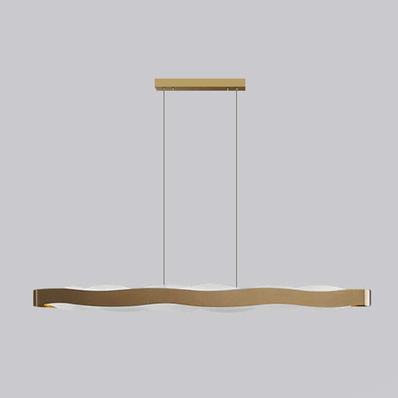 Modern Luxury Stainless Steel LED Chandelier - Long Bar Design with Acrylic Accents for Elegant Lighting