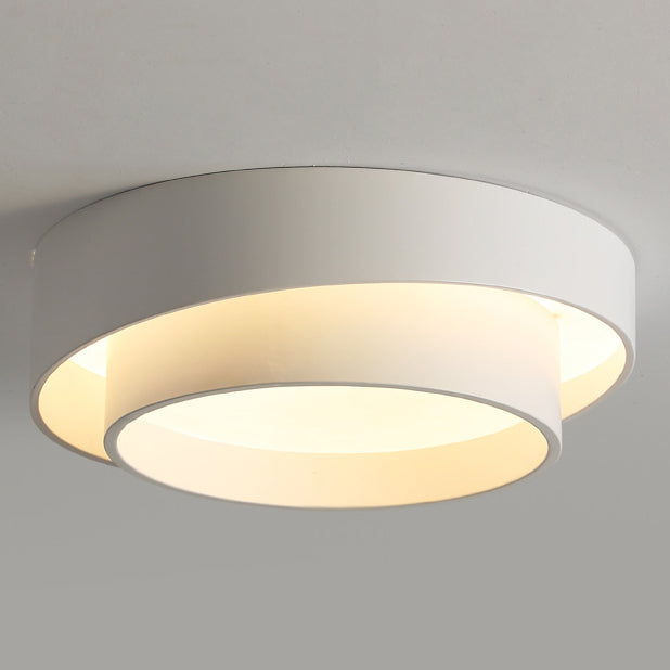 Modern Minimalist Overlapping Round LED Ceiling Light Fixture