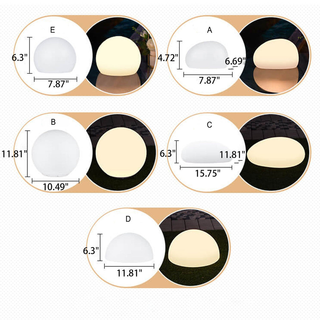 Solar Waterproof PE Spherical LED Lawn Light | Outdoor Decorative Lighting