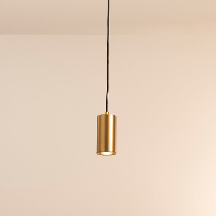 Modern Minimalist Iron Column Pendant Light - 1-Light Fixture for Living Room