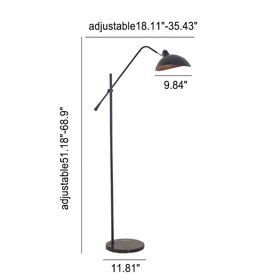 Modern Adjustable 1-Light Floor Lamp - Stylish Standing Lighting for Home and Office