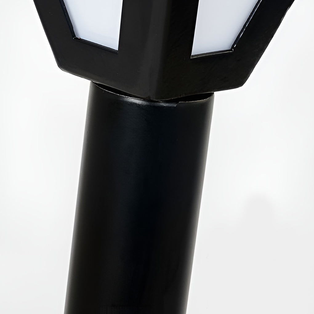 Sleek Solar LED 2.6W Waterproof Pathway Post Light - Outdoor Solar Lighting for Gardens and Walkways