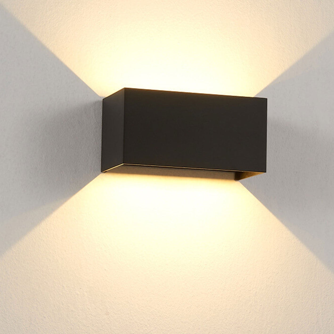 Modern Outdoor Waterproof Rectangular LED Wall Sconce – Up and Down Illumination