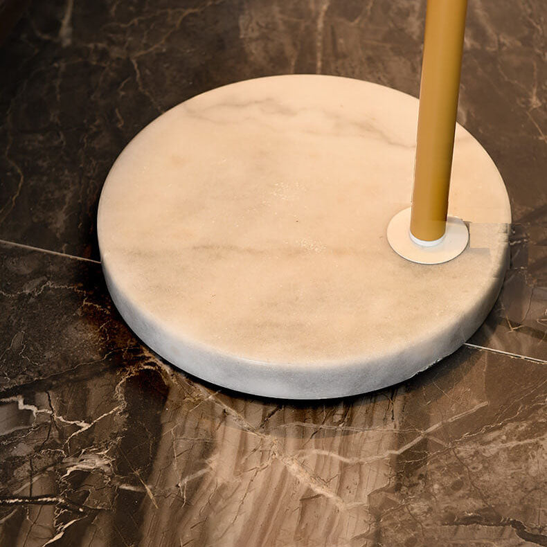 Vintage Fabric Marble Fishing Imitation Bamboo Floor Lamp with Light