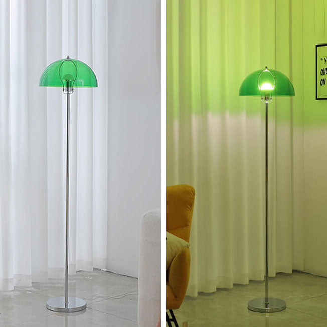 Nordic Vintage Acrylic Clear Dome LED Floor Lamp