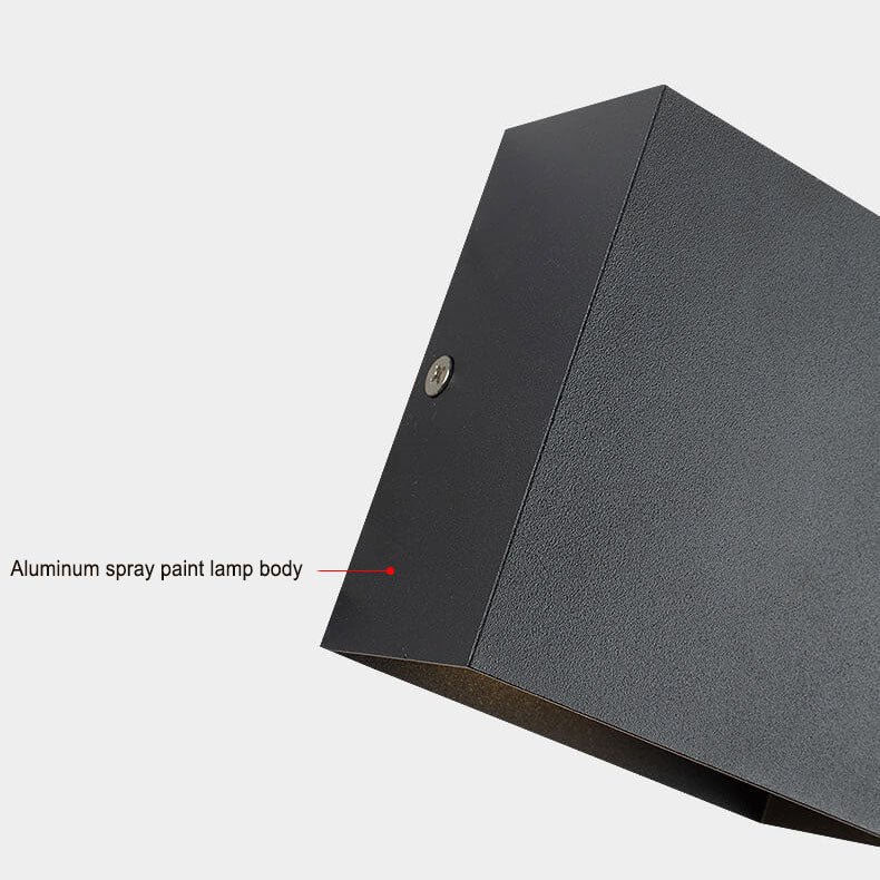Modern Minimalist Square Aluminum LED Wall Sconce Lamp - Sleek Design, Energy Efficient, Indoor & Outdoor Lighting