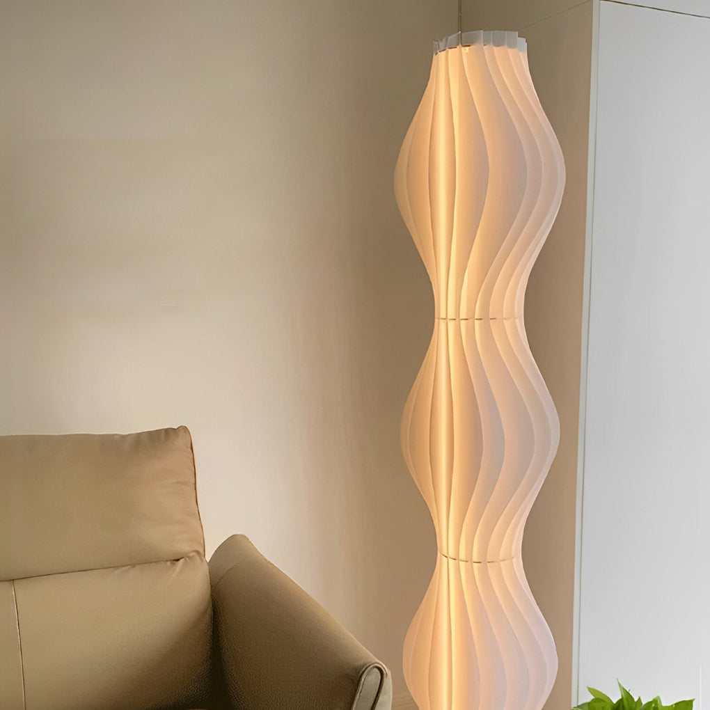 Modern Coastal LED Wavy Floor Lamp - Stylish Lighting for Beach-Inspired Decor