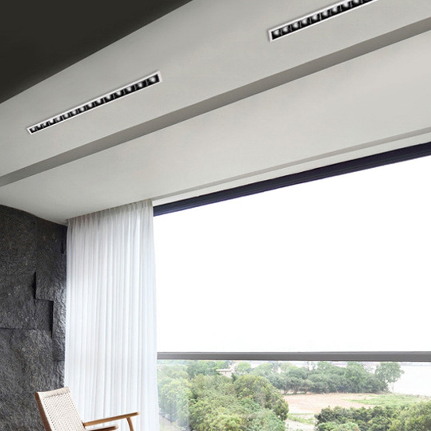 Modern Minimalist Aluminum LED Flush Mount Ceiling Light