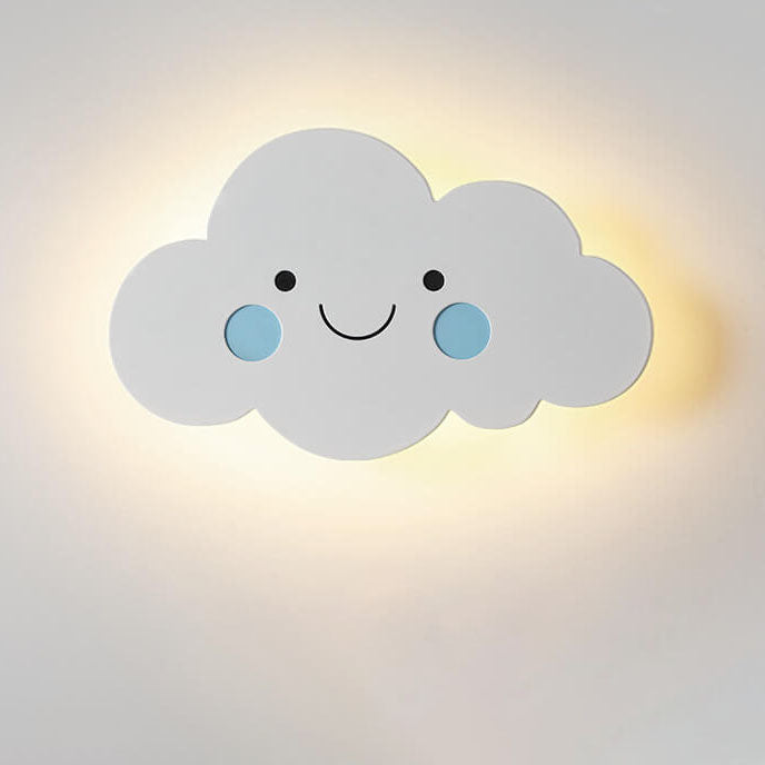 Nordic Creative Clouds Iron Emoji LED Kids Wall Sconce Lamp | Decorative Lighting for Children's Room | Playful Cloud Design | Bright LED Wall Light | Modern Nursery Decor | Fun Bedroom Wall Fixture | Cute Night Light for Kids | Unique Gift for Children |
