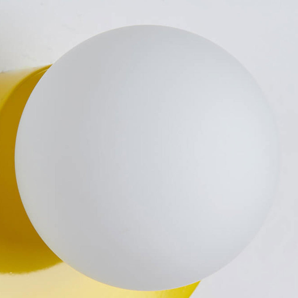 Modern Minimalist Glass Spherical Colorful Semicircle Wall Sconce Lamp