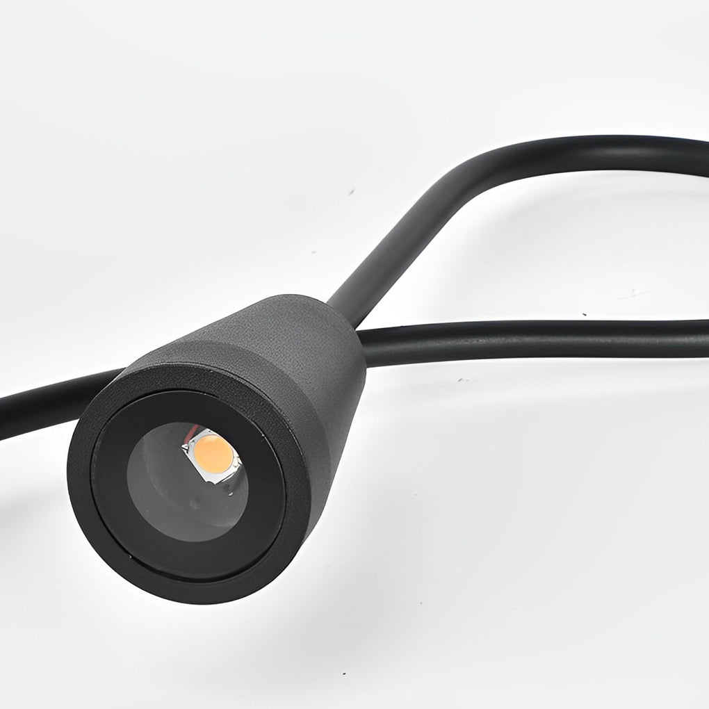 Arched Gooseneck Pathway Lights Waterproof LED COB Outdoor Lighting for Gardens and Walkways