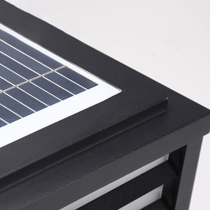 Modern Minimalist Solar LED Aluminum Post Light for Garden - Waterproof Landscape Lighting