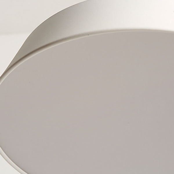 Contemporary Scandinavian Round Iron LED Flush Mount Ceiling Light