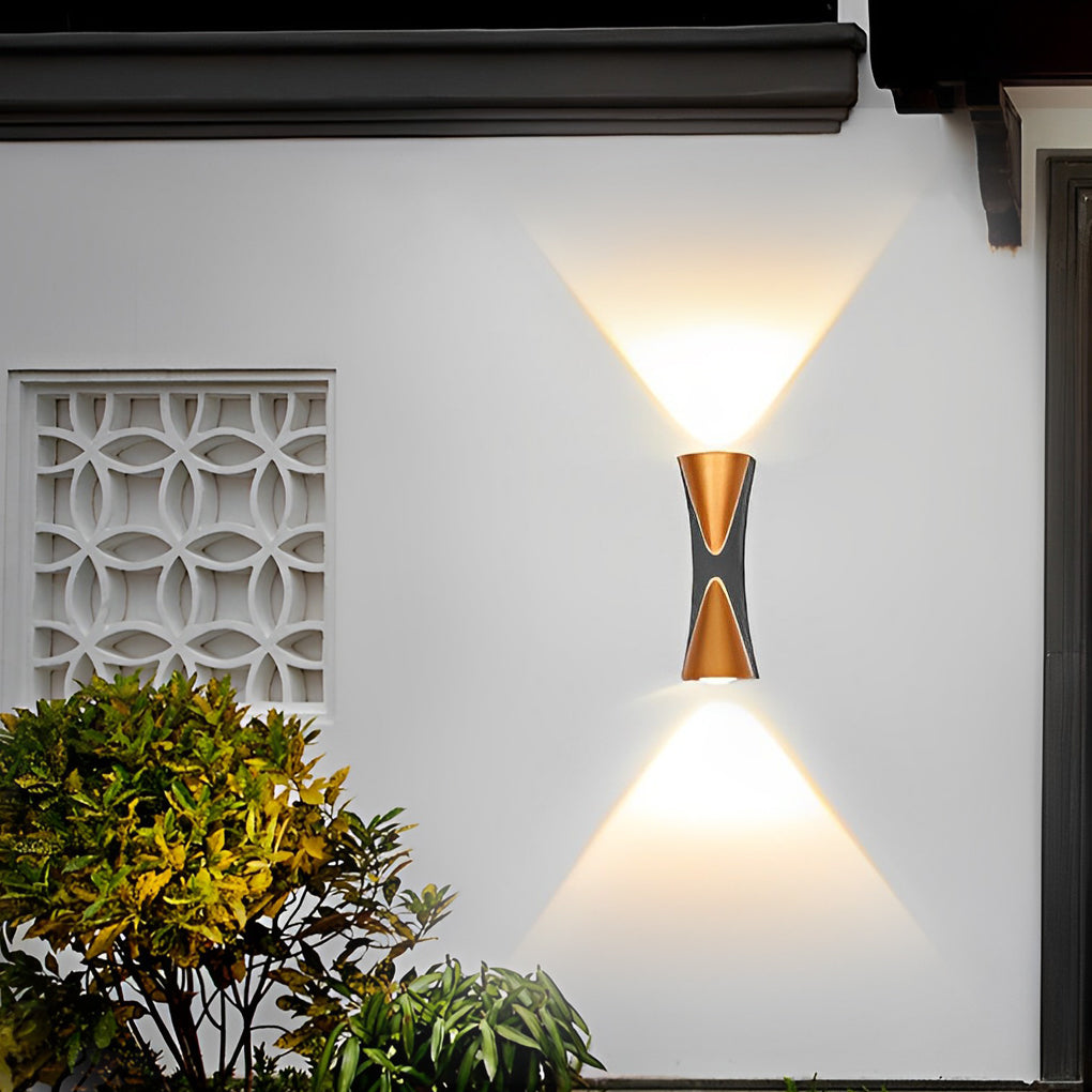 Modern Waterproof LED Outdoor Wall Lamp - Up and Down Lights