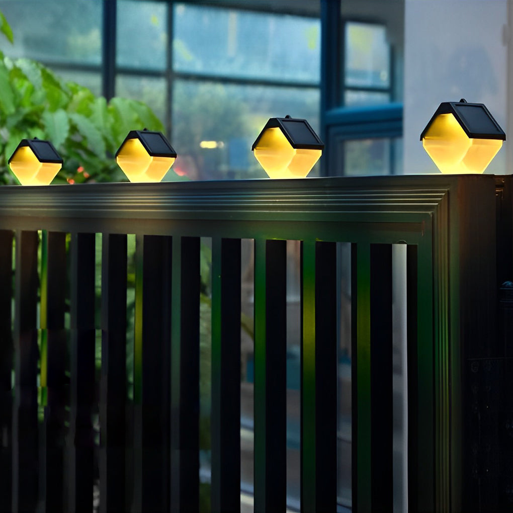 2Pcs Waterproof Solar LED Wall Washer Light - Multi-Color Outdoor Lighting