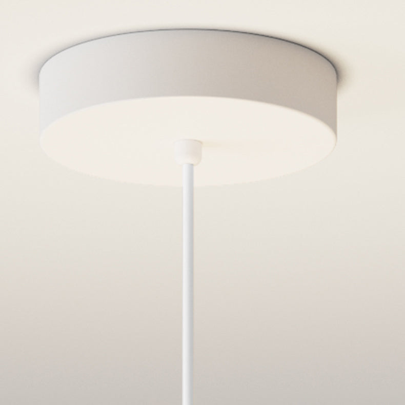 Contemporary Rabbit Moon Kids Pendant Light - 1-Light Resin Fixture for Living Room Decor