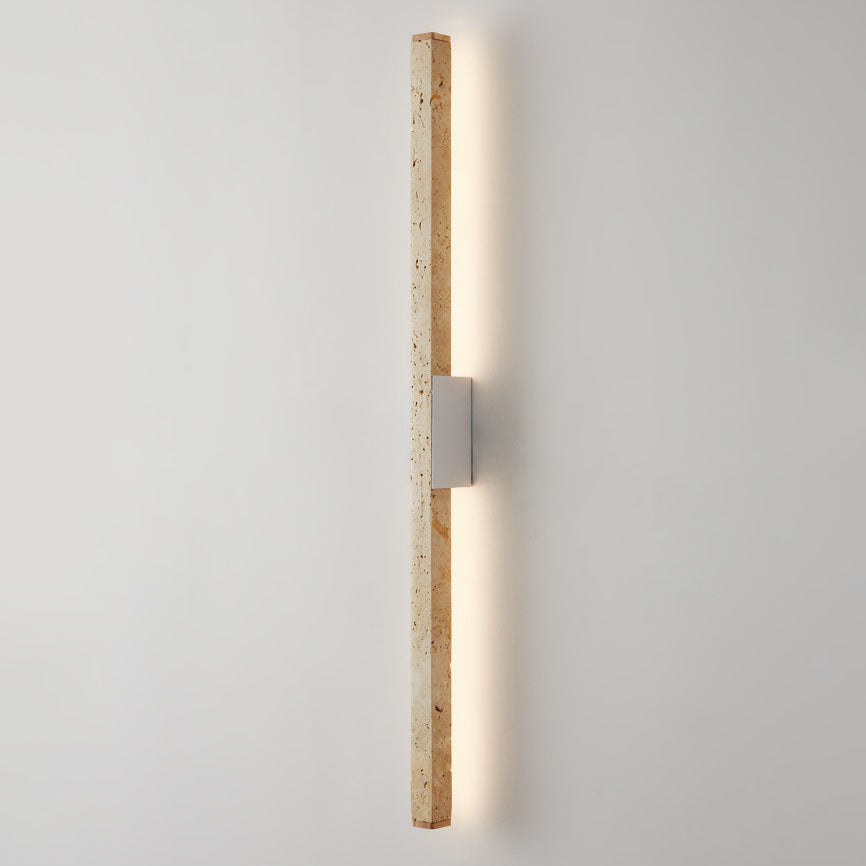 Wabi-Sabi Yellow Travertine LED Wall Sconce Lamp