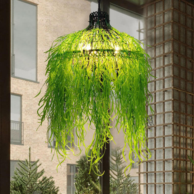 Creative Plant Vine Chandelier - 3-Light Decor Fixture