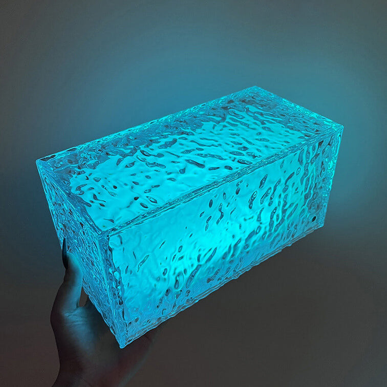 Acrylic RGB LED Ice Cube Table Lamp - Color Changing Decorative Light