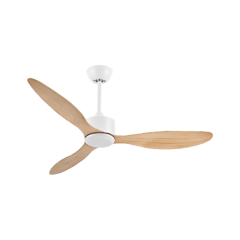 3 Blades Mute LED Dimmable Ceiling Fan with Remote Control, Modern Light Fixture