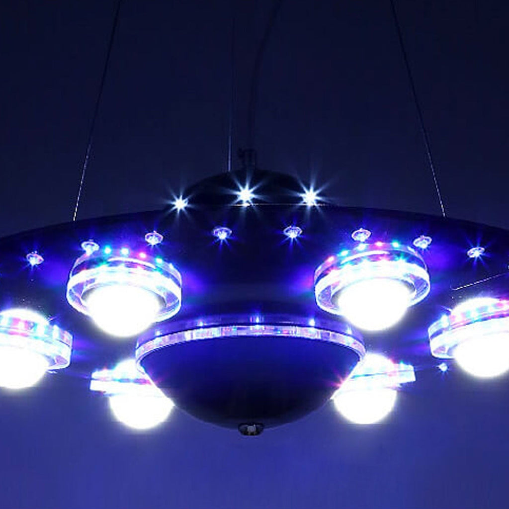 Creative Cartoon UFO Flying Saucer LED Chandelier for Kids Room Lighting
