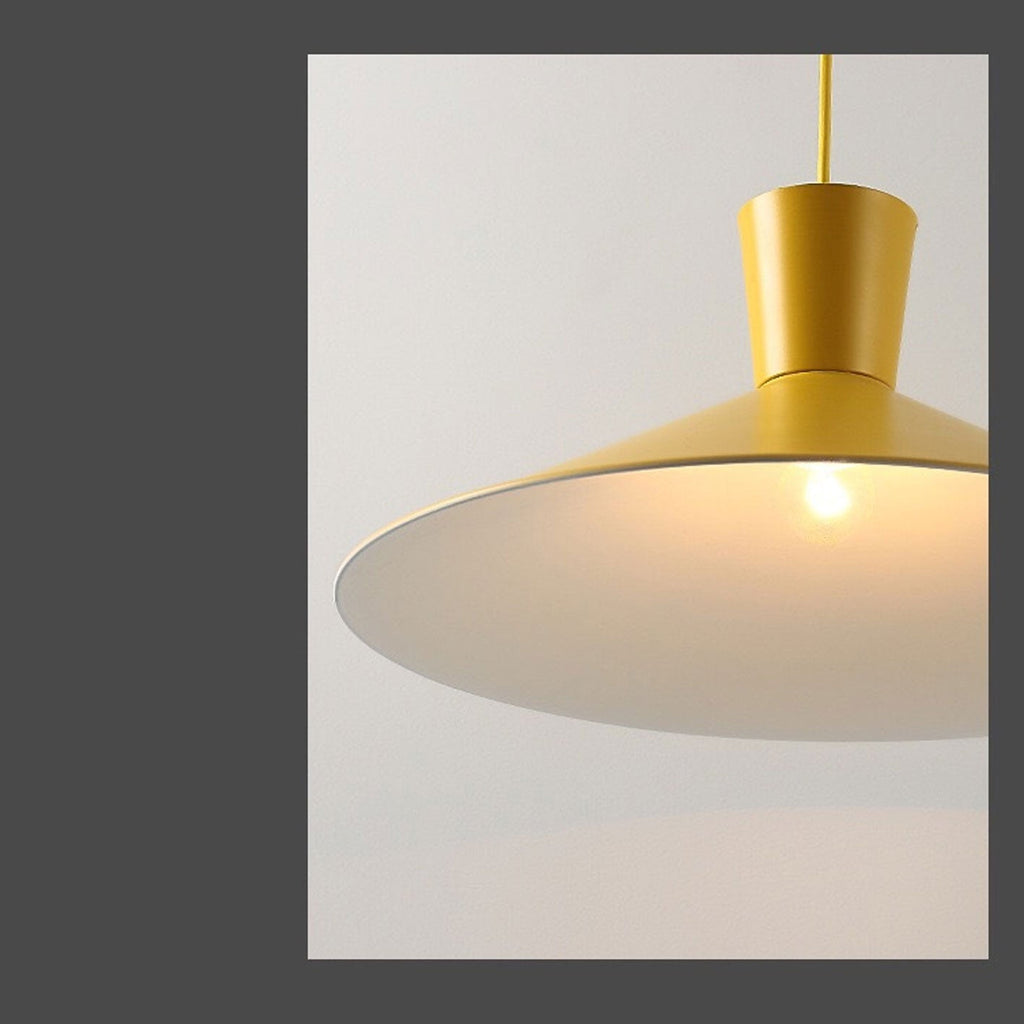 Nordic Minimalist Macaron 1-Light Pendant Light – Modern Solid Color Design