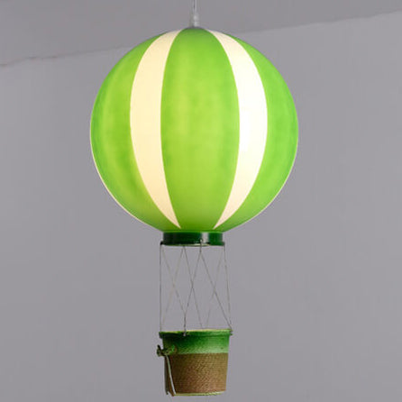 Scandinavian Modern Creative Hot Air Balloon Iron Acrylic 1-Light Pendant Light, Unique Decorative Hanging Fixture, Contemporary Ceiling Lamp, Stylish Home Decor, Minimalist Pendant Lighting, Nordic Design Accent, Statement Lighting for Living Room, Kitch