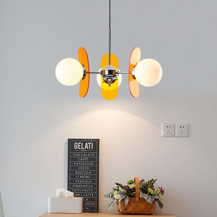 Modern Mid-Century Acrylic Magic Bean Chandelier - 3/5/6/8-Light for Living Room