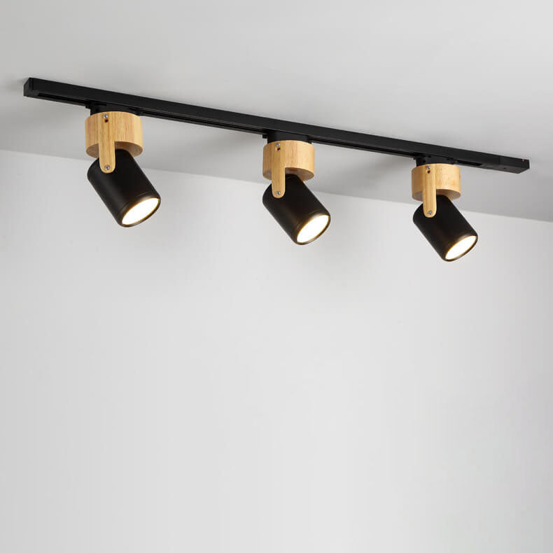 Modern Minimalist LED Track Light - 3-Light Flush Mount Ceiling Fixture for Living Room & Bedroom