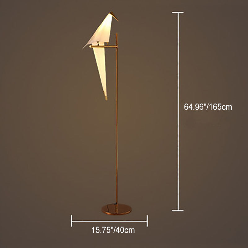 Modern Nordic Iron Bird 1/2-Light Floor Lamp - Stylish Standing Lighting for Living Room, Bedroom, Office, or Home Decor