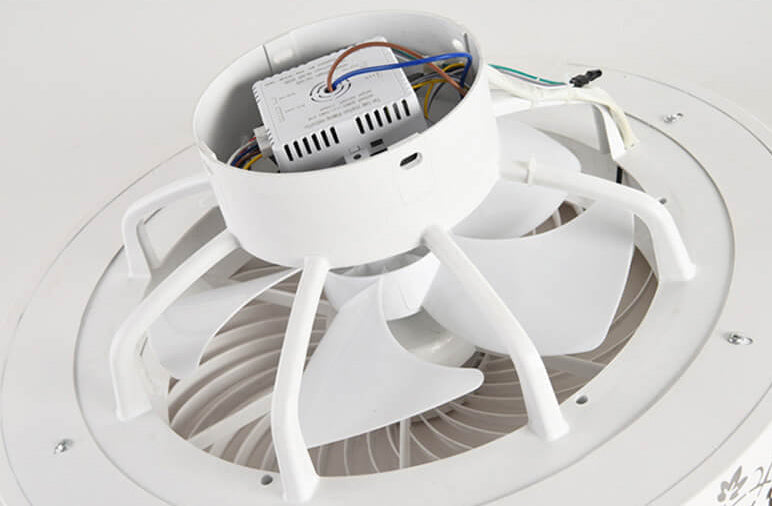 Modern Luxury Round Lace Ceiling Fan Light - LED Flush Mount Fixture